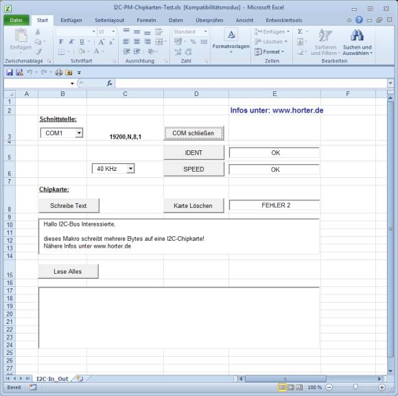 Screenshot vom der Excel-Tabelle